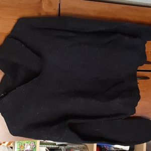 Soft black turtleneck sweater